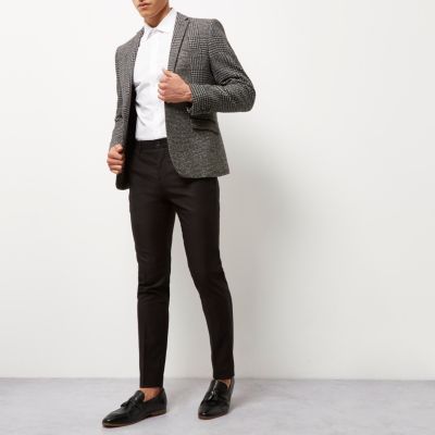 Black skinny smart trousers